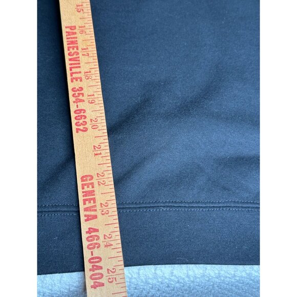 Snowflakes Santa Gnome Graphic Sweatshirt Tops Crew Neck Blair Blue Women Sz Sm - Picture 6 of 7